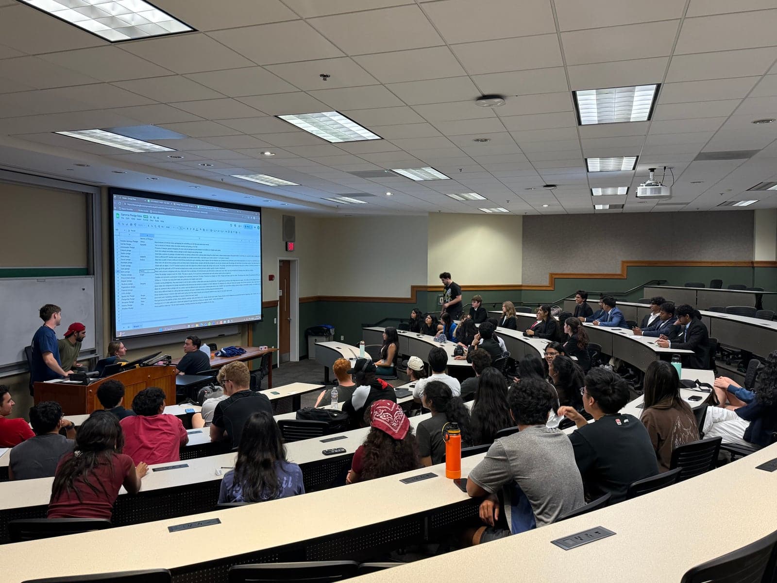KTP members gathered for a chapter meeting