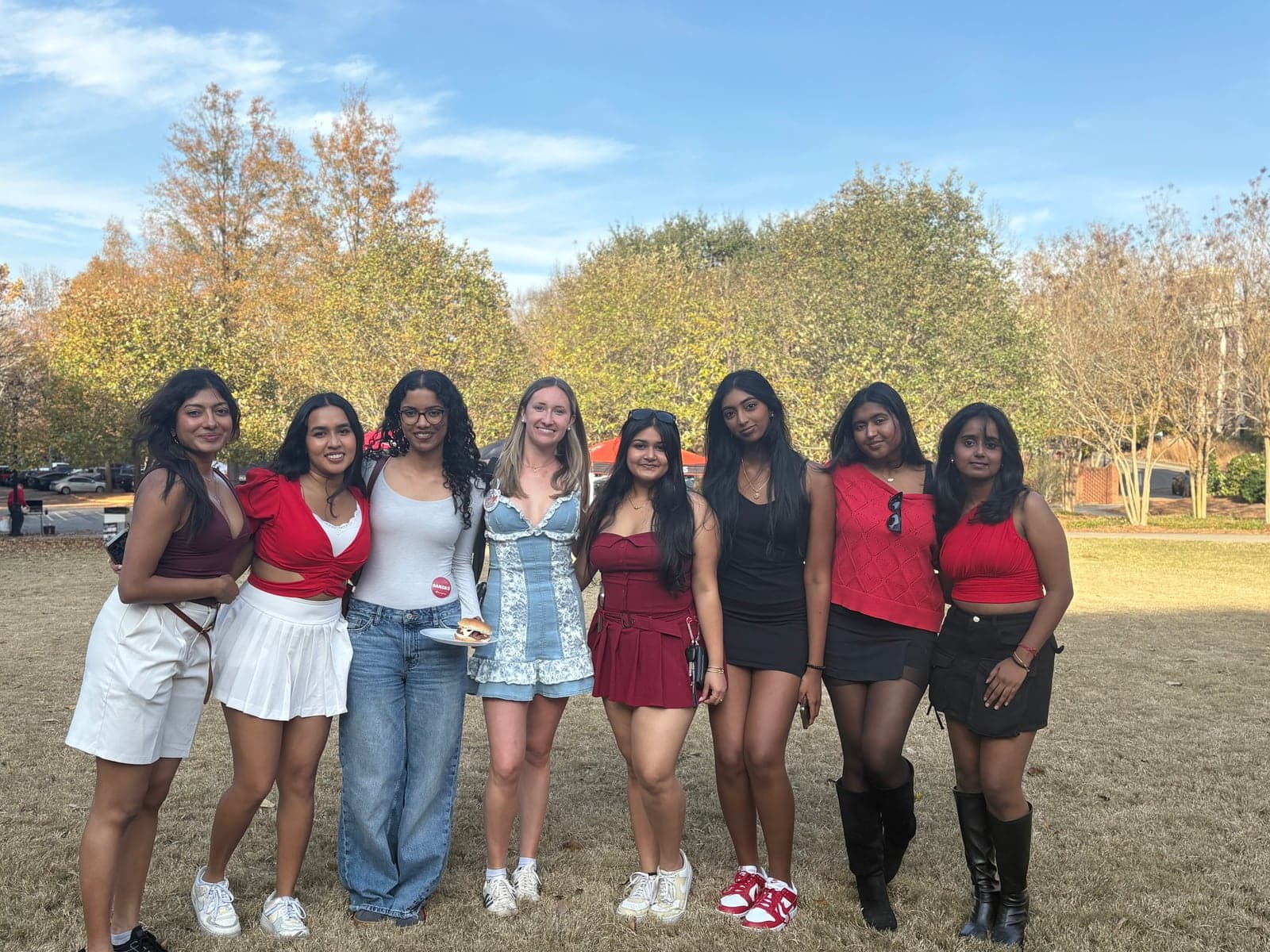 KTP members gathered outdoors at a chapter event